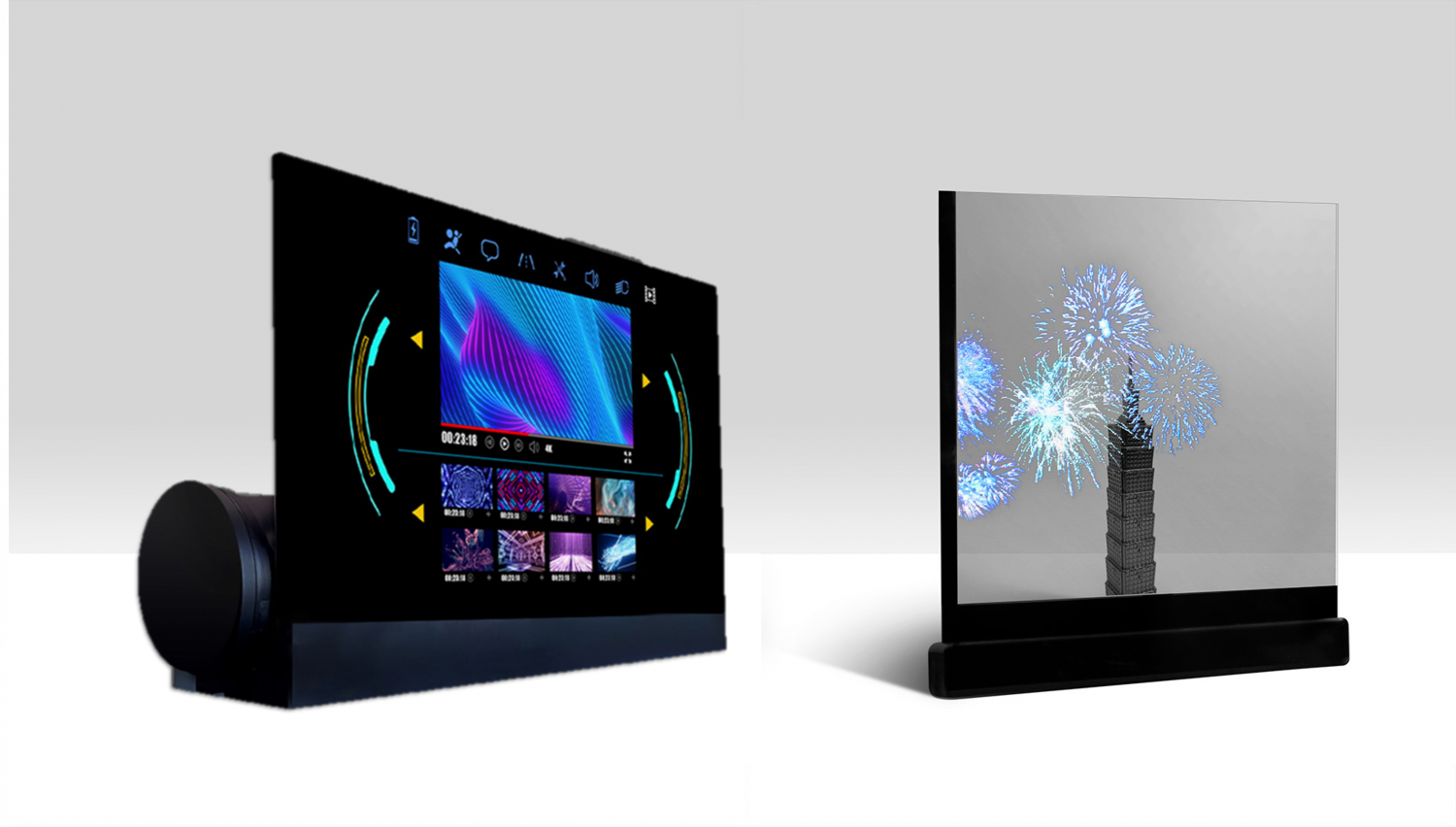 可卷式、折迭性、高透明